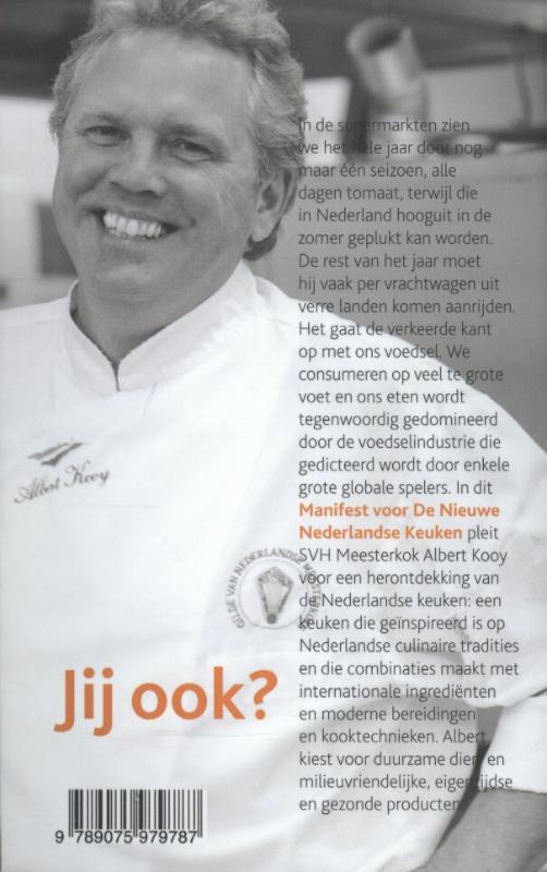 Achterkant van 5 ingredienten voor beter, verser, gezonder en eerlijker eten