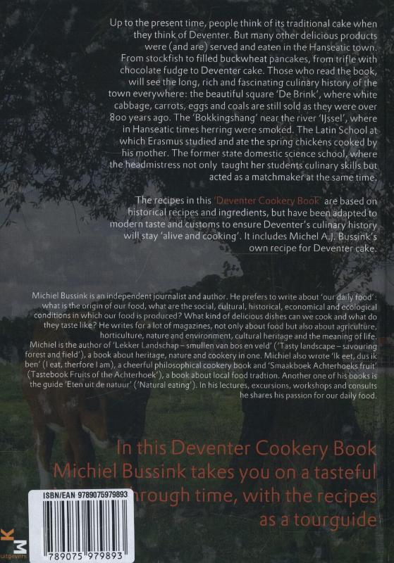 Achterkant van Deventer cookery book