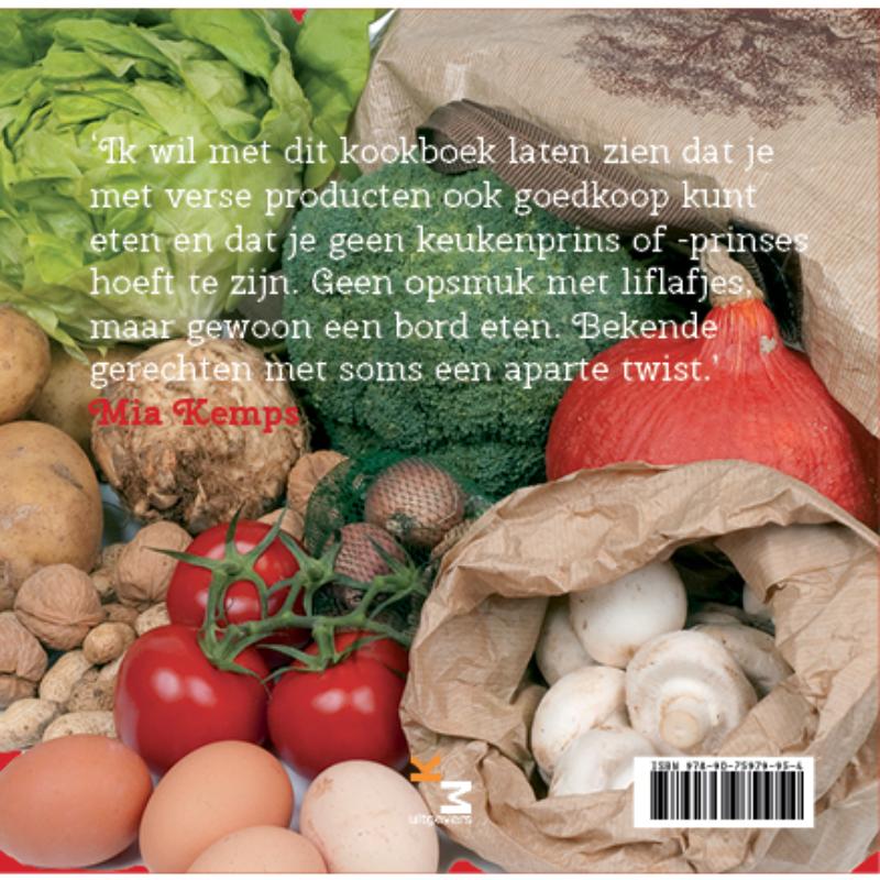 Achterkant van Koken met € 5,-