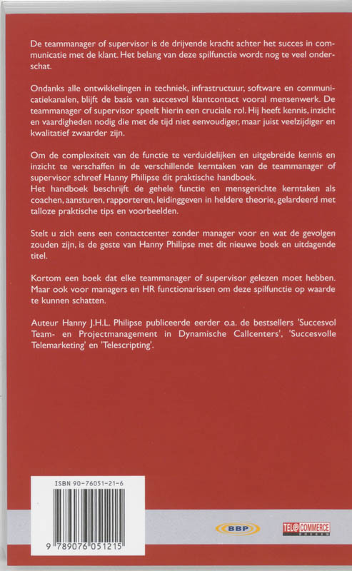 Achterkant van Contactcenter zonder Manager