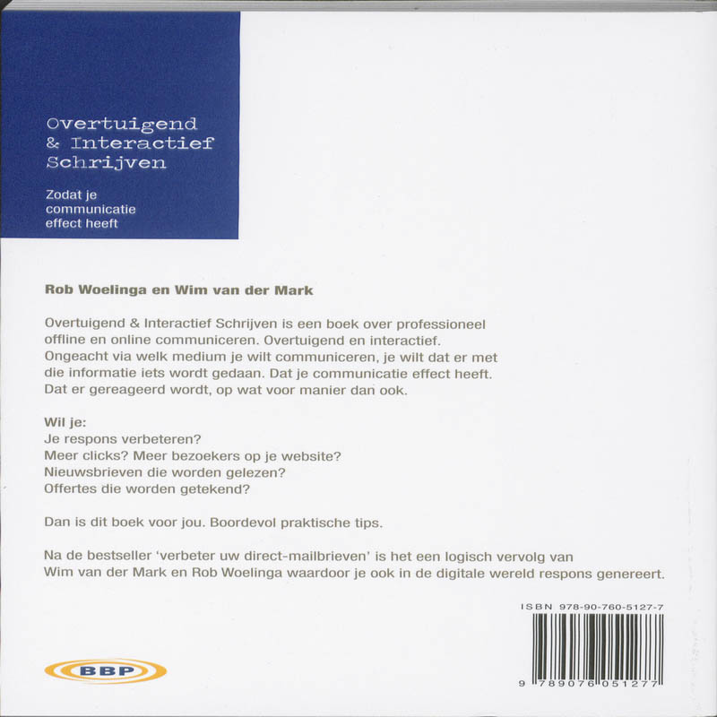 Achterkant van Overtuigend & Interactief Schrijven