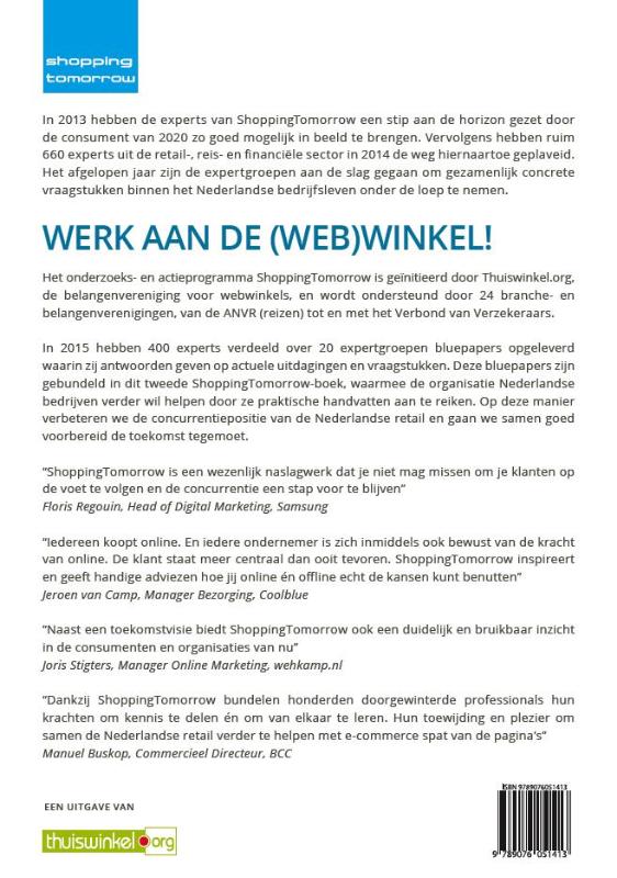 Achterkant van ShoppingTomorrow