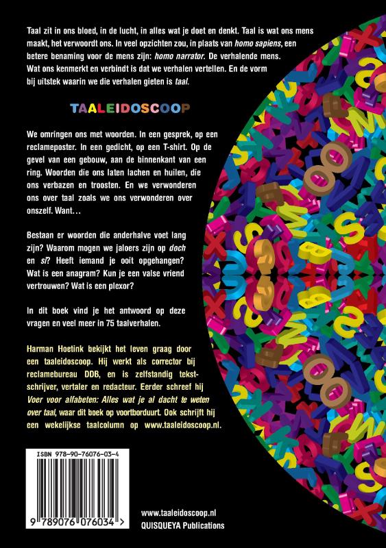 Achterkant van Taaleidoscoop