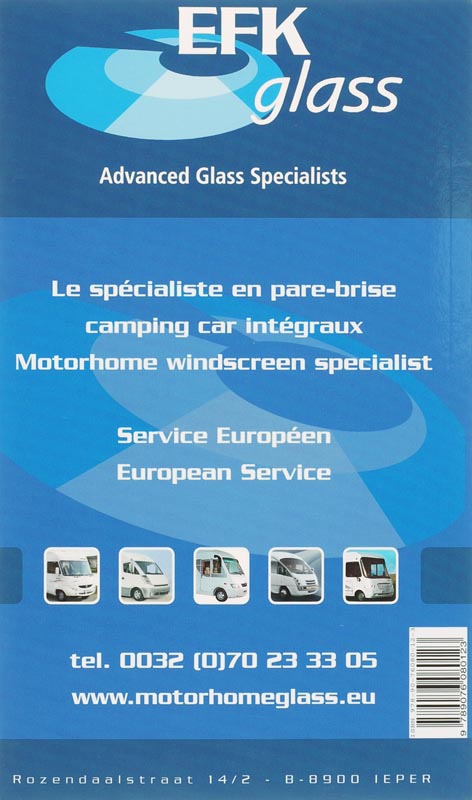 Achterkant van CamperStop Europe