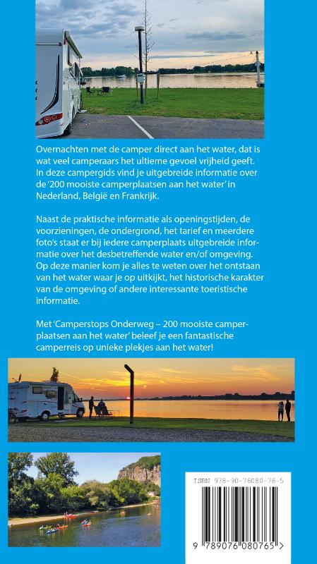 Achterkant van Camperstops onderweg - Overnachten aan het water