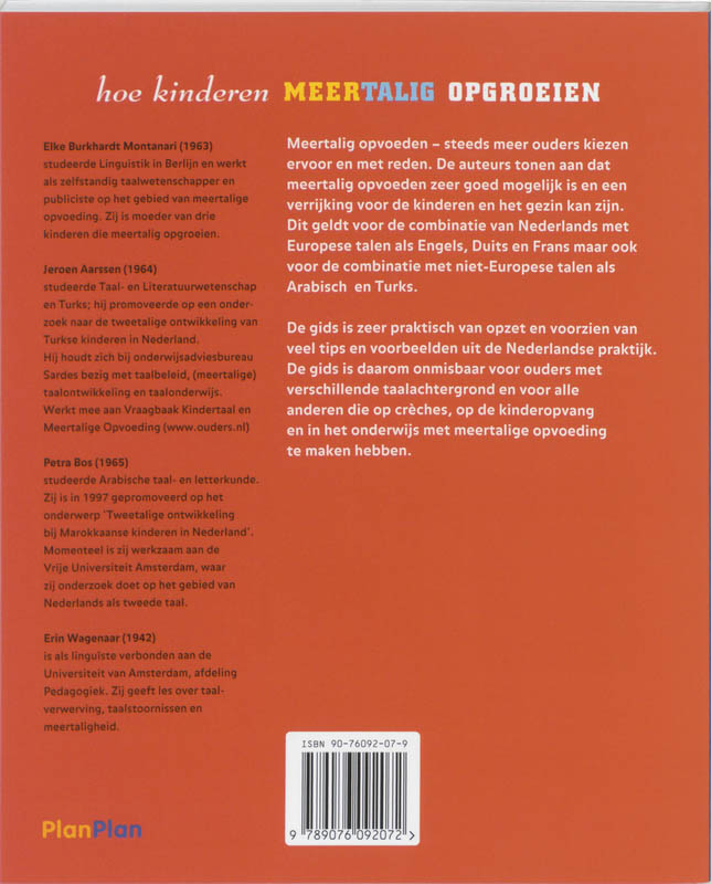 Achterkant van Hoe kinderen meertalig opgroeien
