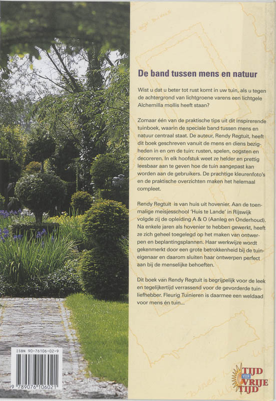 Achterkant van Fleurig tuinieren