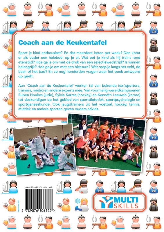 Achterkant van Coach aan de keukentafel