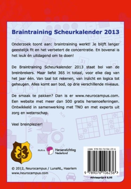 Achterkant van 2013