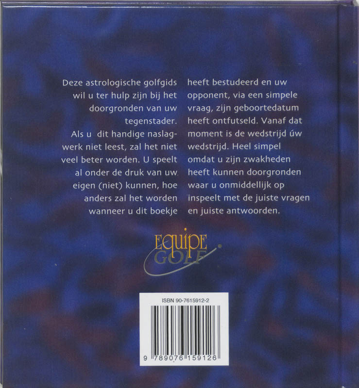 Achterkant van De astrologische golfgids
