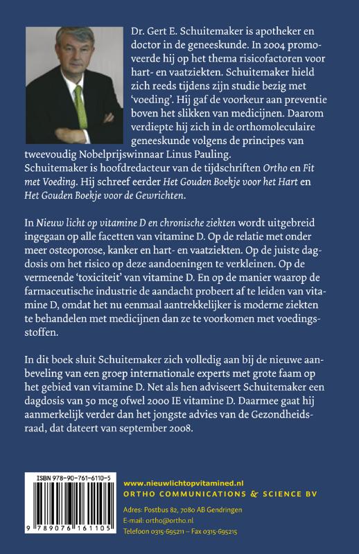 Achterkant van Nieuw licht op vitamine D en chronische ziekten