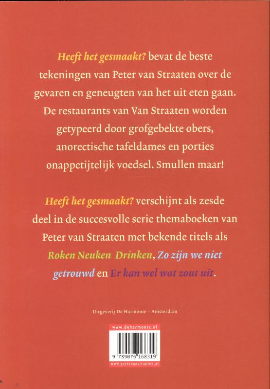Achterkant van Heeft het gesmaakt?