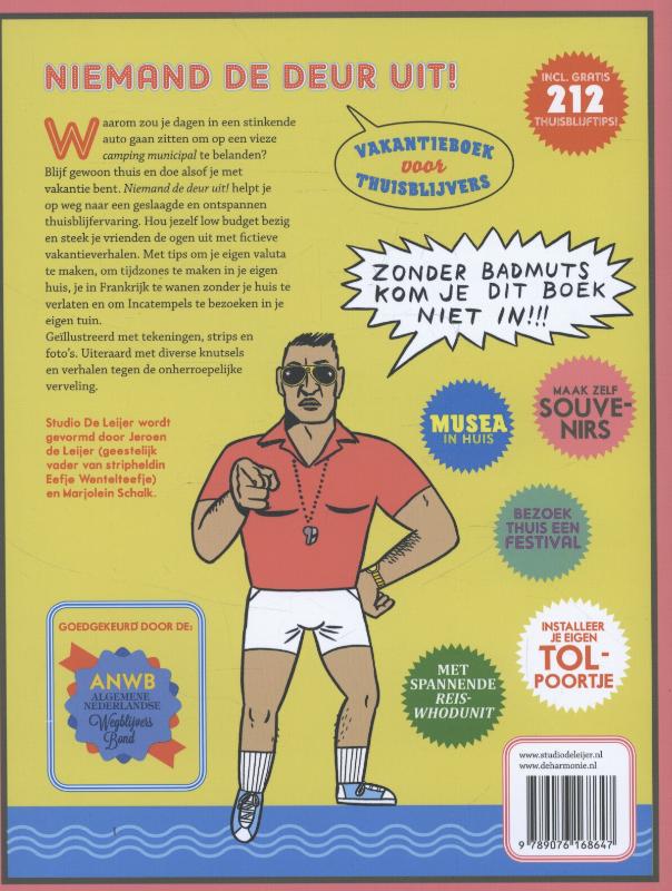 Achterkant van Niemand de deur uit!