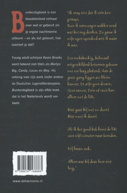 Achterkant van Bunkerdagboek