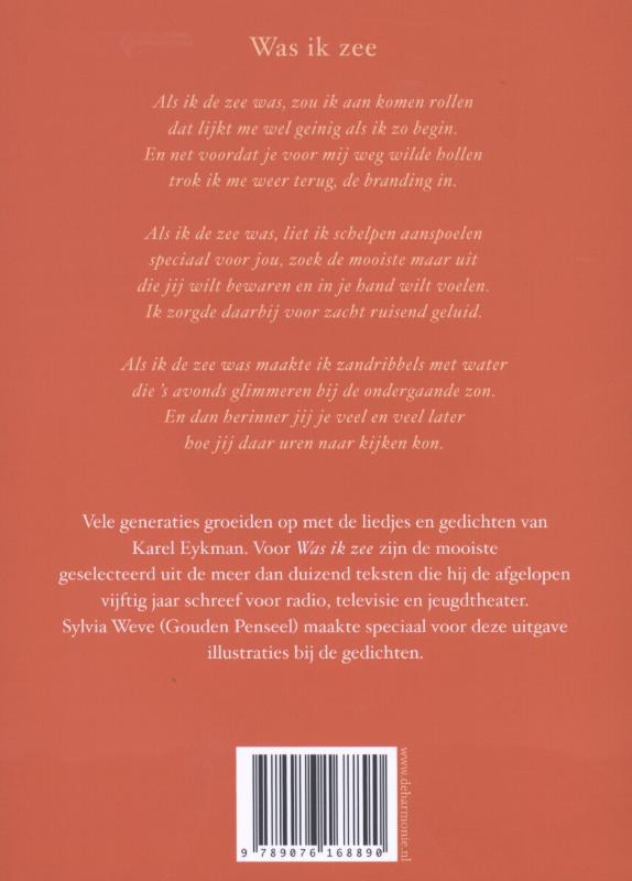 Achterkant van Was ik zee