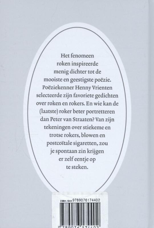 Achterkant van Aan de laatste roker