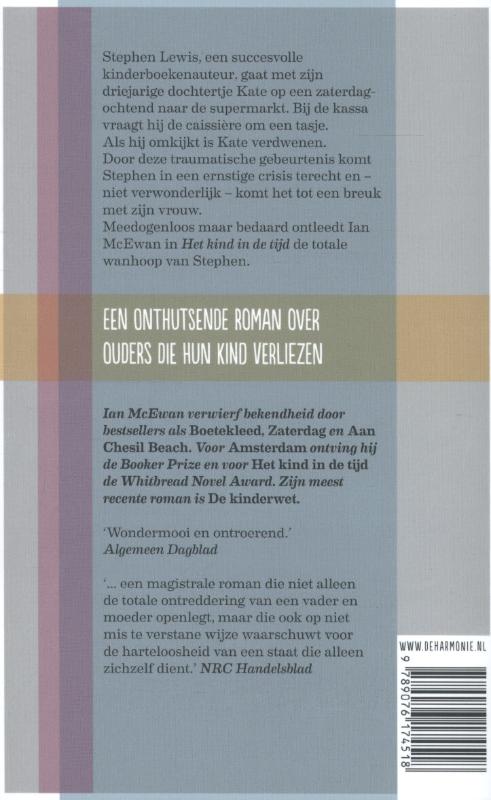 Achterkant van Het kind in de tijd