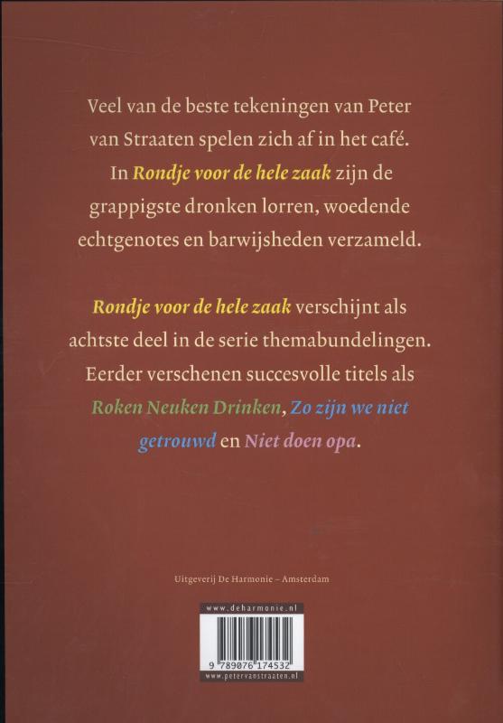Achterkant van Rondje voor de hele zaak