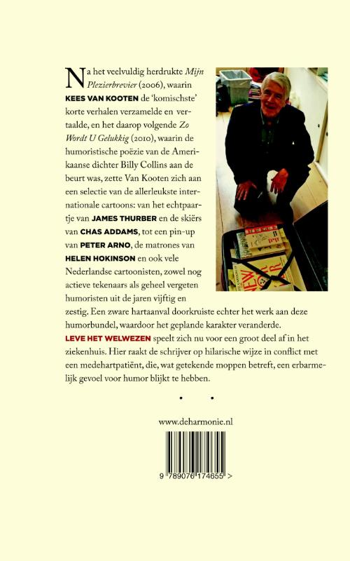 Achterkant van Leve het welwezen
