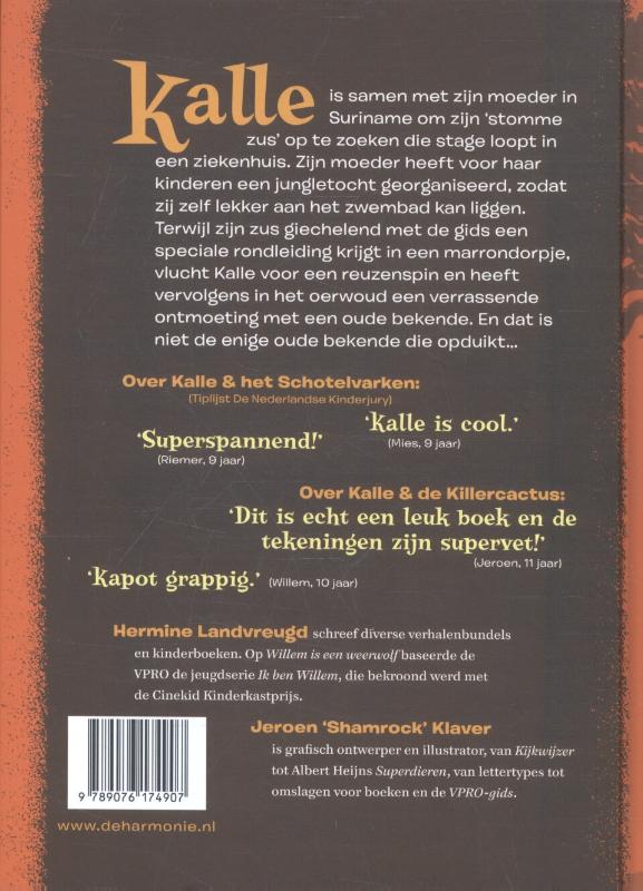 Achterkant van Kalle en het oerwoudgoud