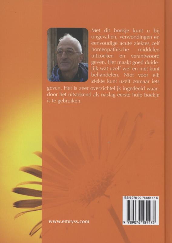 Achterkant van Zelf helpen met homeopathie