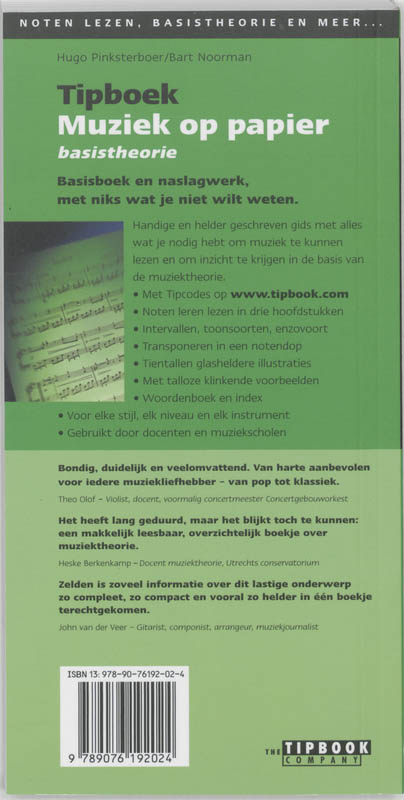 Achterkant van Basistheorie