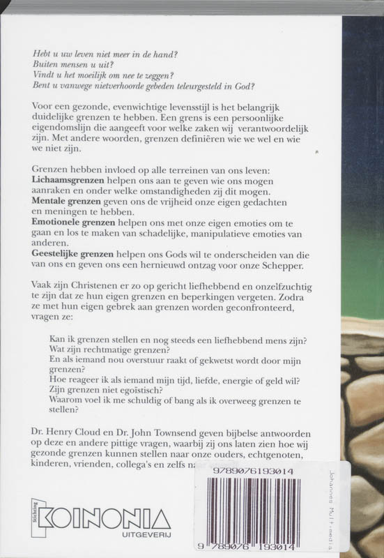 Achterkant van Grenzen