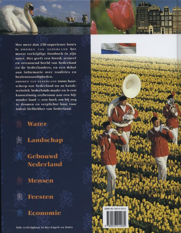 Achterkant van Dromen van Nederland