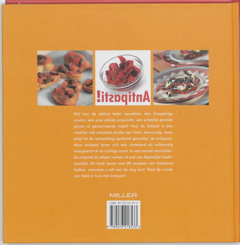 Achterkant van Antipasti!