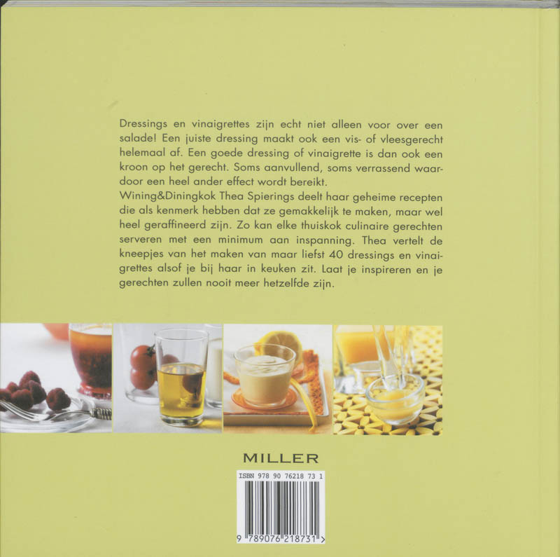 Achterkant van Dressing & Vinaigrette
