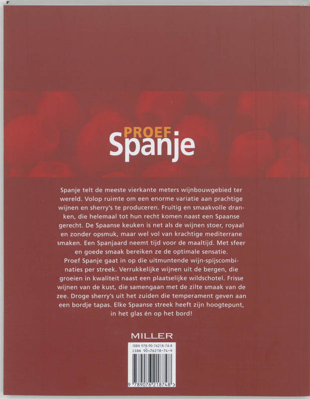 Achterkant van Proef Spanje