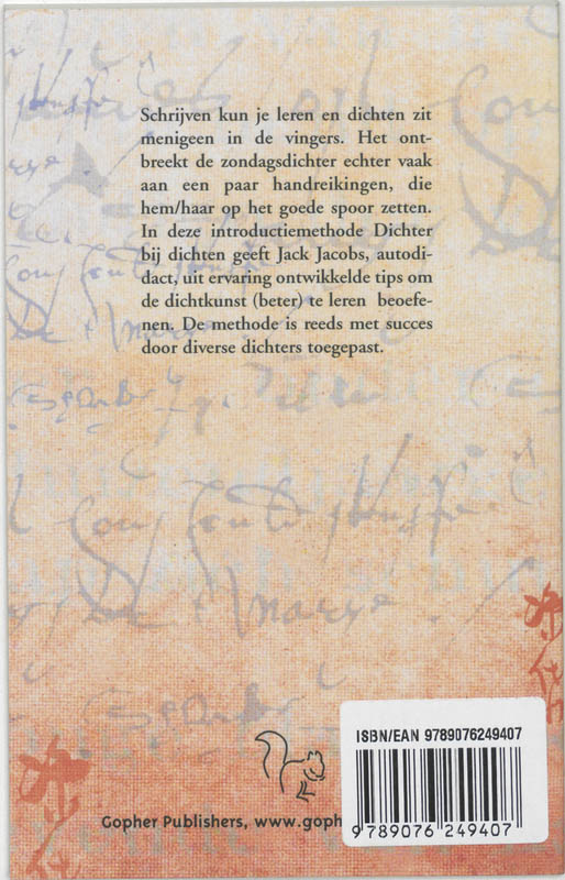 Achterkant van Dichter bij dichten
