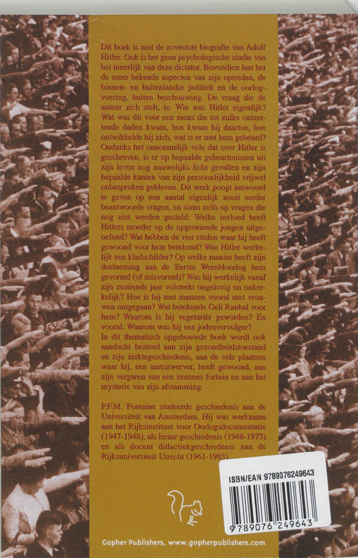 Achterkant van De onbekende Hitler