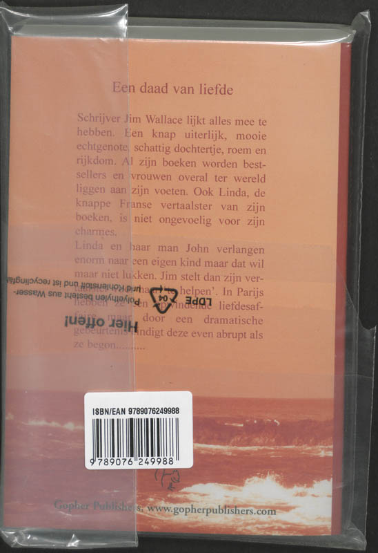 Achterkant van Een daad van liefde