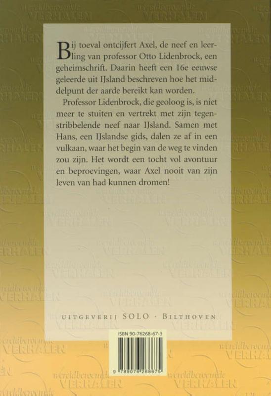 Achterkant van Reis naar het middelpunt van de aarde
