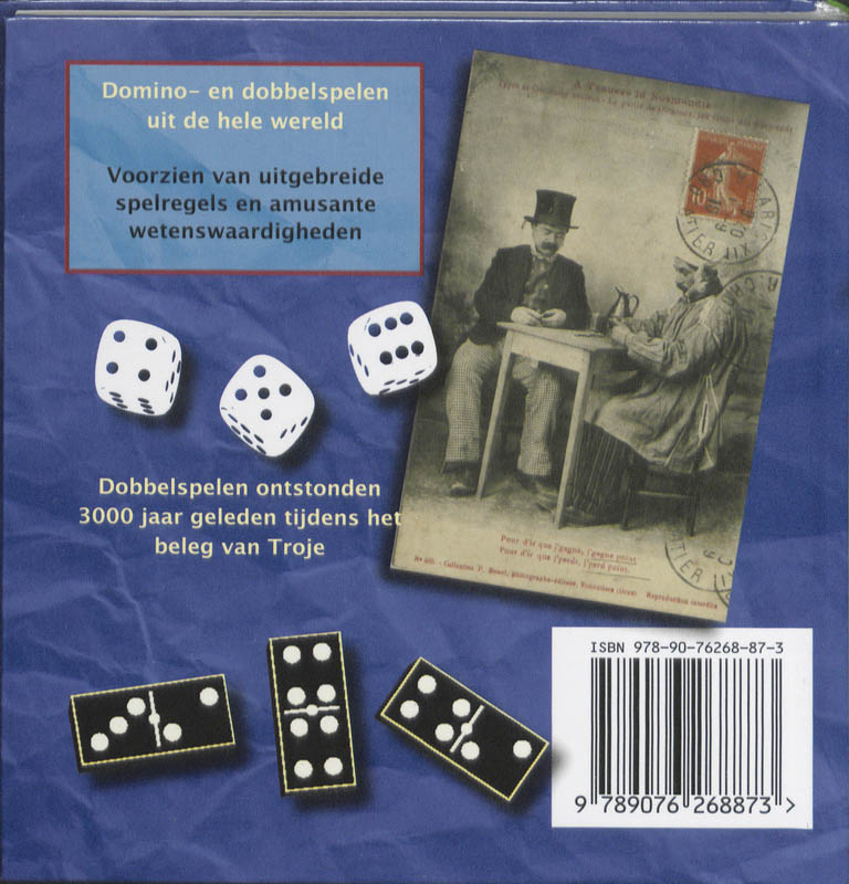 Achterkant van Domino en dobbelspelen
