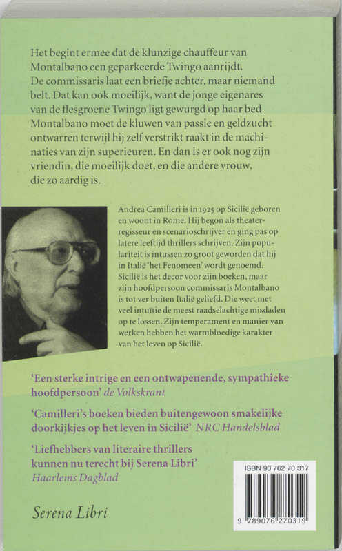 Achterkant van De stem van de viool