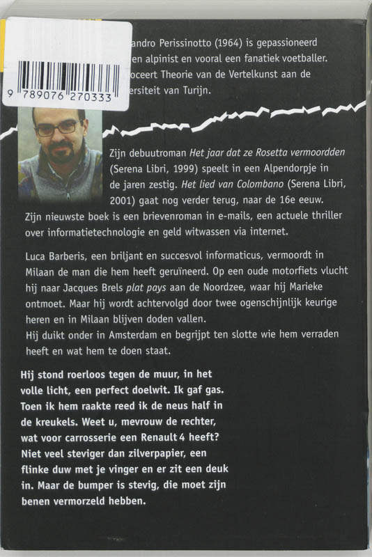 Achterkant van Aan mijn rechter