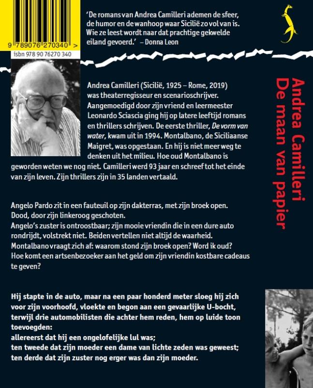 Achterkant van De maan van papier