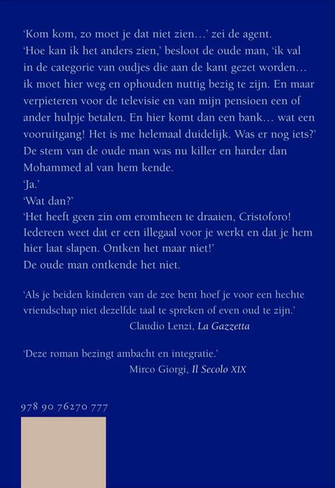 Achterkant van De man die de dagen niet telde