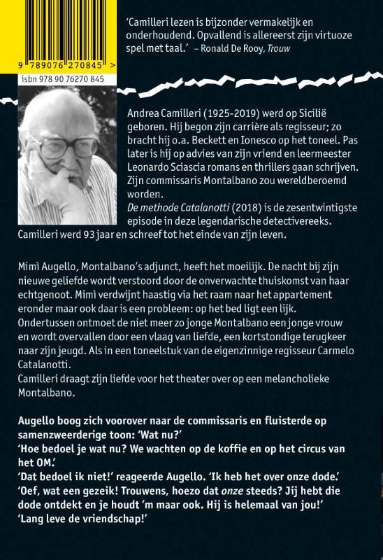Achterkant van De methode Catalanotti