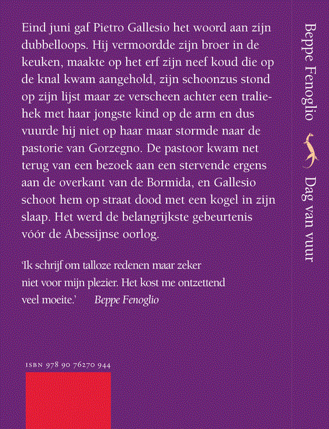 Achterkant van Dag van vuur