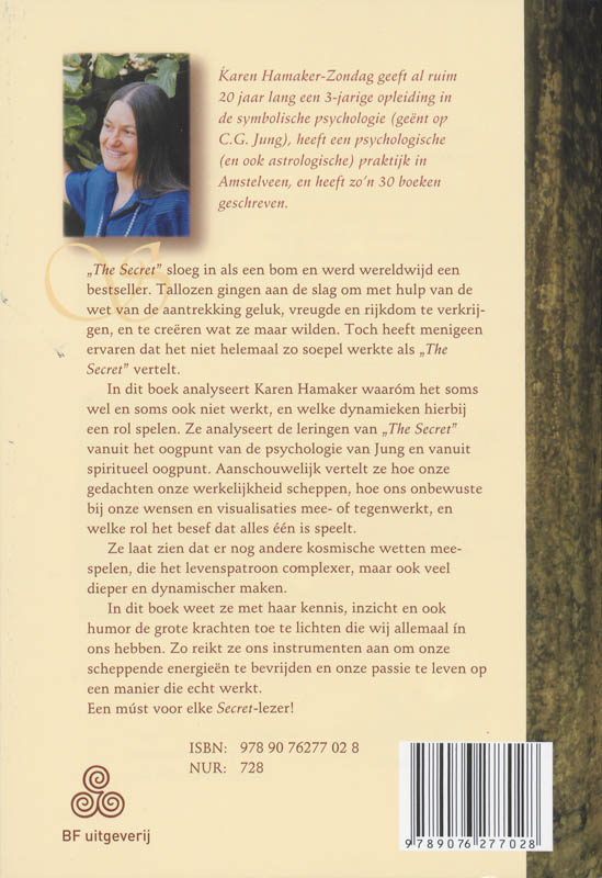 Achterkant van In harmonie met "The Secret" ... ook als het even niet lijkt te werken