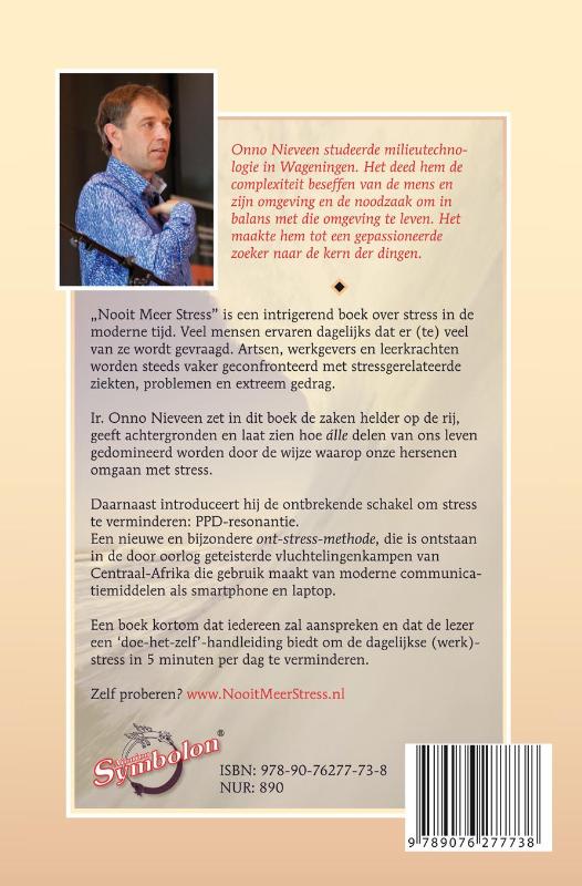 Achterkant van Nooit meer stress