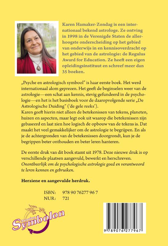 Achterkant van Psyche en astrologisch symbool