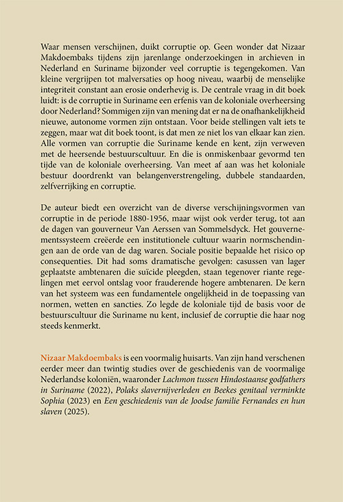 Achterkant van Corruptie in Suriname