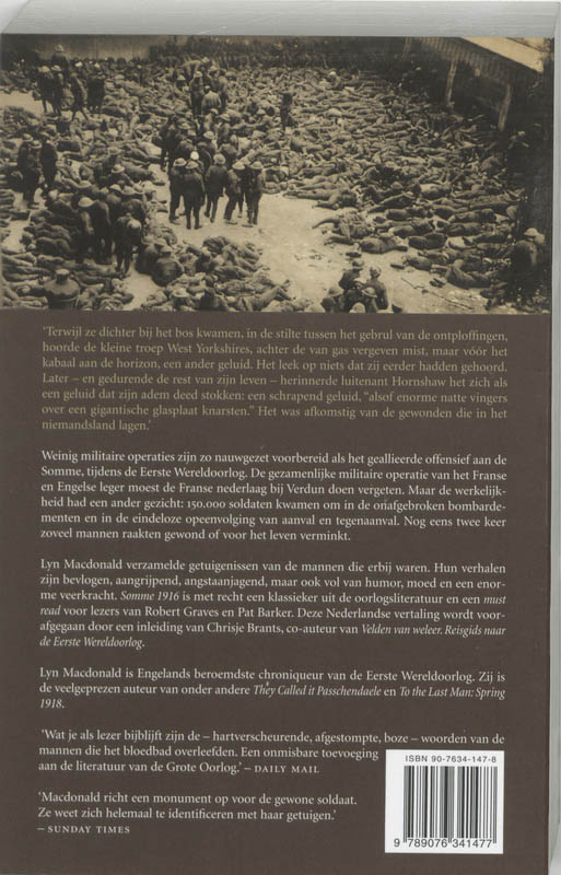 Achterkant van Somme 1916