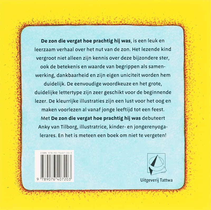 Achterkant van De zon die vergat hoe prachtig hij was