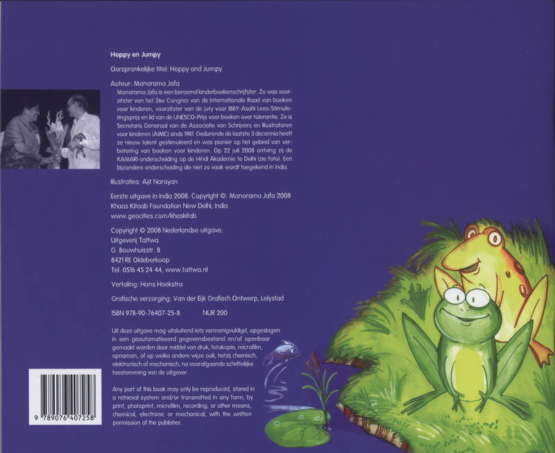Achterkant van Hoppy en Jumpy