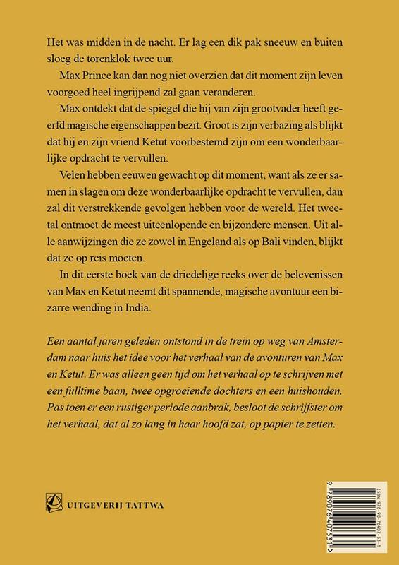 Achterkant van Max Prince en de betoverde spiegel